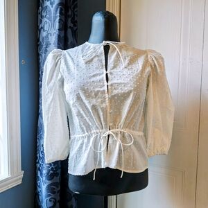 BNWT Bohemian White Cotton Blouse